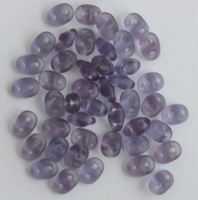 Superduo Purple Tanzanite Matt 20500-84110 Czech Beads x 10g